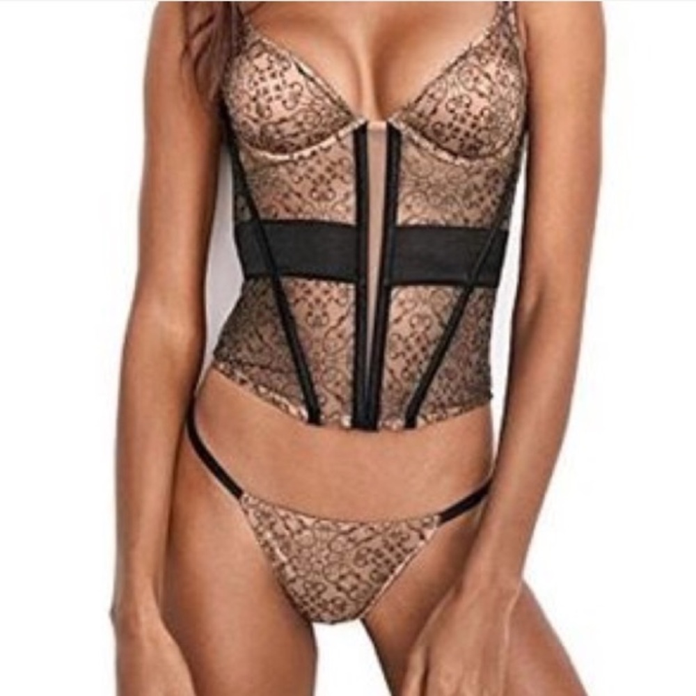 🎉Flash Sale🎉VS 32B Embroidered Corset Bustier